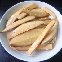 芝麻烤薯条的做法图解2