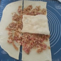 停不了肉末千层饼的做法图解6