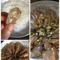 粉丝蒜蓉虾的做法图解6