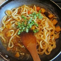 咖喱炒乌冬面的做法图解6