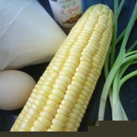 葱香鲜玉米煎饼的做法图解1