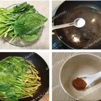 麻酱菠菜墩的做法图解2