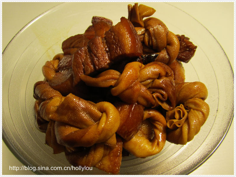 百叶结烧肉的做法