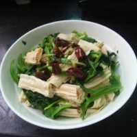 菠菜拌腐竹的做法图解9