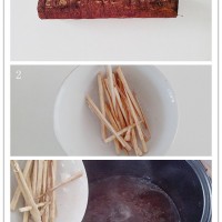 牛蒡紫米养生粥的做法图解4