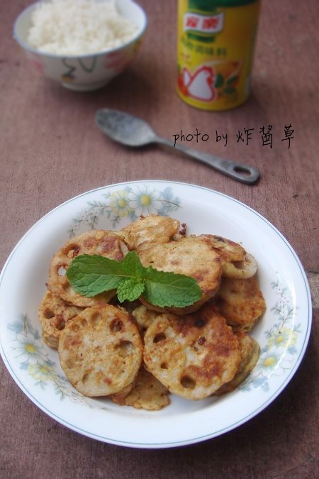 煎藕盒的做法