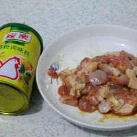 蜜瓜鸡球的做法图解4