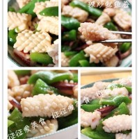 幸福像花儿一样——辣炒鱿鱼花的做法图解3