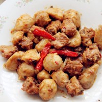 芋儿烧排骨 的做法图解4