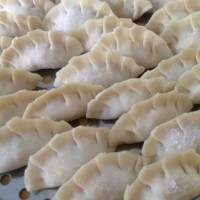 玉米,香菇,胡萝卜肉馅饺的做法图解3
