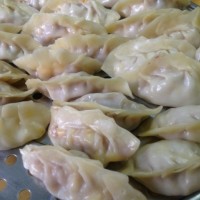 玉米,香菇,胡萝卜肉馅饺的做法图解7