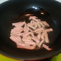 韩国泡菜火腿斜管面的做法图解7
