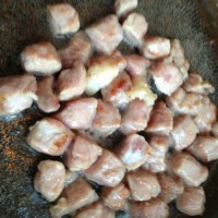 蒜烧牛肉粒的做法图解3
