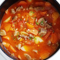 西红柿土豆炖牛腩的做法图解6
