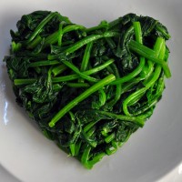 肉末菠菜的做法图解2