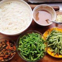 食心食意——盛夏的豆角麻汁凉面的做法图解7