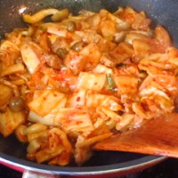 黑豆系列——黑豆腐泡菜锅的做法图解7