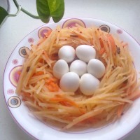 鸟巢之酸辣土豆丝儿的做法图解6