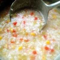 缤纷西瓜粥的做法图解3