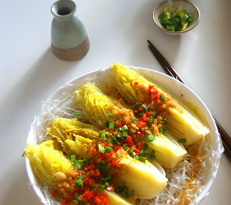 蒜蓉粉丝蒸娃娃菜的做法