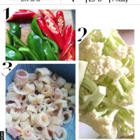 当菜花遇上目鱼花的做法 图解2 -->