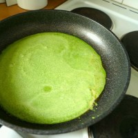 菠菜奶油意面配焗带子的做法 图解2 -->