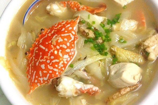 螃蟹白菜炖豆腐的做法