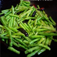 素炒豆角的做法 图解4 -->