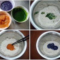 彩虹面条的做法 图解1 -->