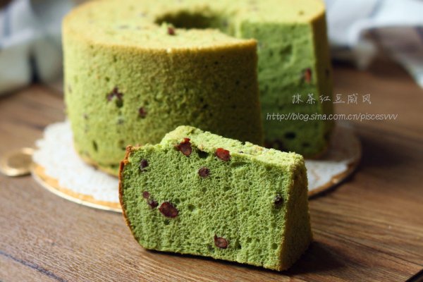 ~抹茶红豆戚风~的做法