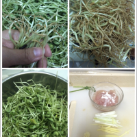 黑豆苗炒肉丝的做法 图解1 -->