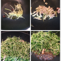 黑豆苗炒肉丝的做法 图解2 -->