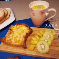 夏威夷风情吐司(素食版)的做法 图解10 -->