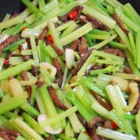 小炒牛肉的做法 图解6 -->