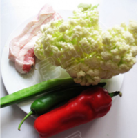 干锅松花菜的做法 图解1 -->