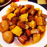 红烧肉烧玉米的做法 图解6 -->