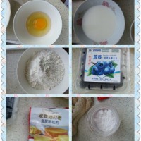 简单美味的快手甜品----蓝莓麦香饼的做法 图解1 -->