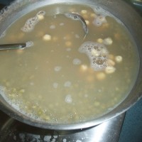 莲子绿豆沙的做法 图解4 -->