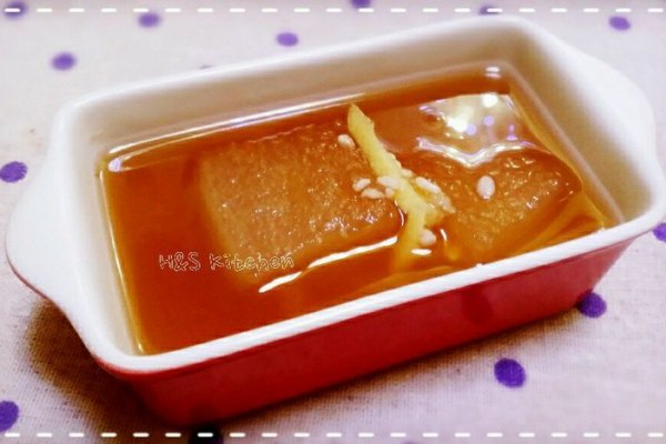 「开胃小食」酒酿卤冬瓜的做法