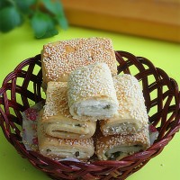 芝麻酥饼的做法 图解14 -->