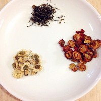 菊花山楂绿茶---夏日降火清脂的做法 图解1 -->