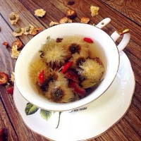 菊花山楂绿茶---夏日降火清脂的做法 图解10 -->