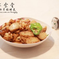 有趣的混搭--鲍鱼炒年糕的做法 图解6 -->