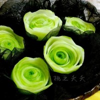 黄瓜绿玫瑰的做法 图解9 -->
