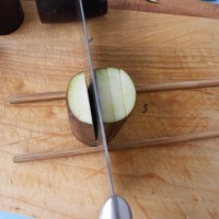 酿肉菊花茄子的做法 图解4 -->