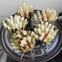 酿肉菊花茄子的做法 图解7 -->