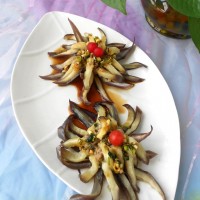 酿肉菊花茄子的做法 图解10 -->