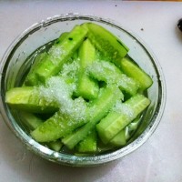 夏日超简易自制凉品-冰镇糖醋黄瓜的做法 图解5 -->
