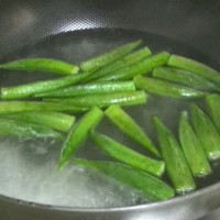 冰镇秋葵的做法 图解3 -->