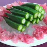 冰镇秋葵的做法 图解7 -->